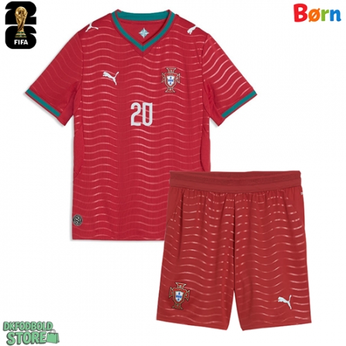 Portugal Joao Cancelo #20 Replika Babytøj Hjemmebanesæt Børn VM 2026 Kortærmet (+ Korte bukser)